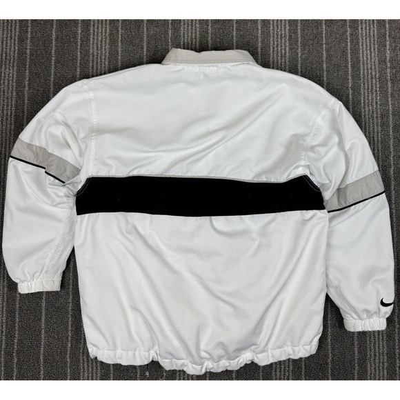 Nike Jacket Mens Medium White Challenge Court Track Vintage 90s‎ Tennis Vented - Picture 13 of 13